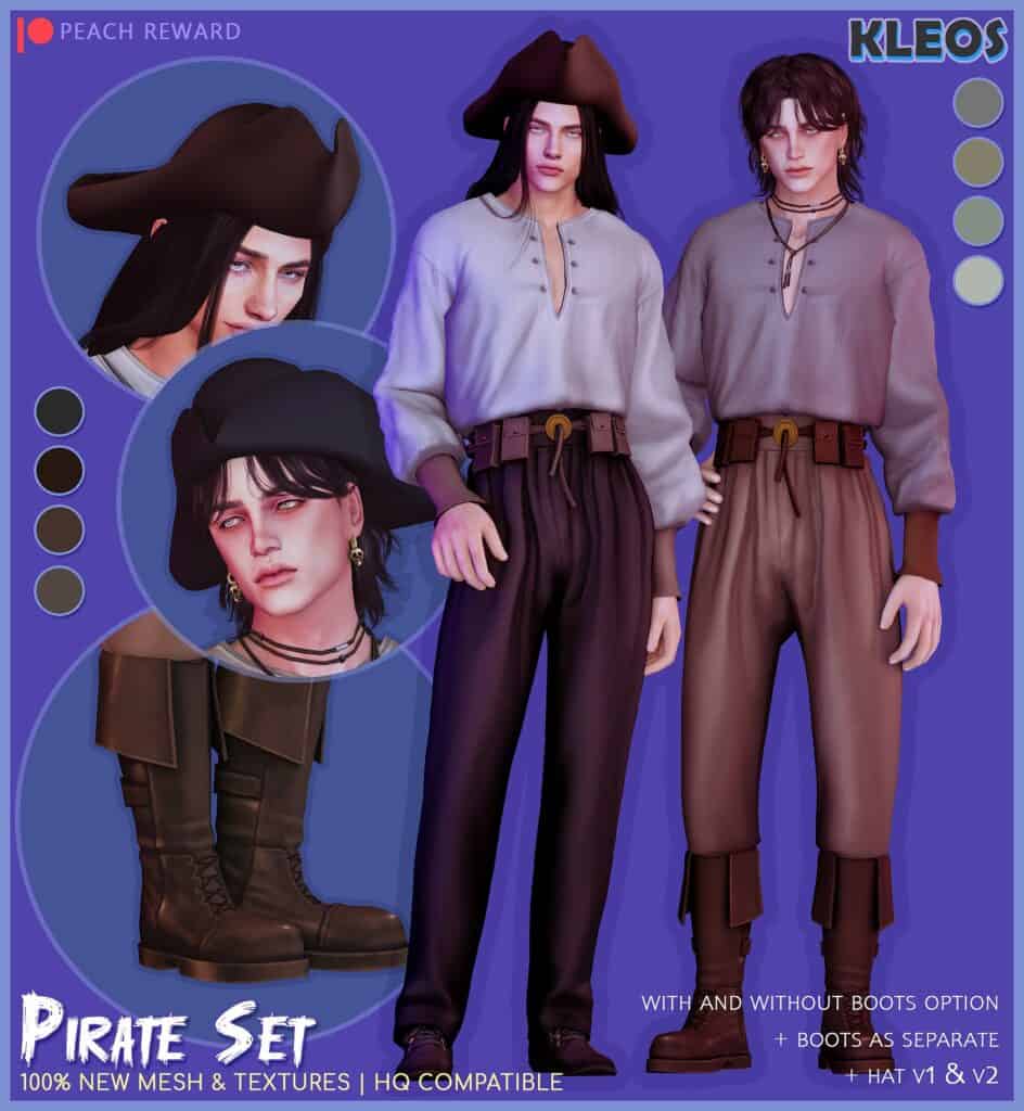 Peach Pirate Set