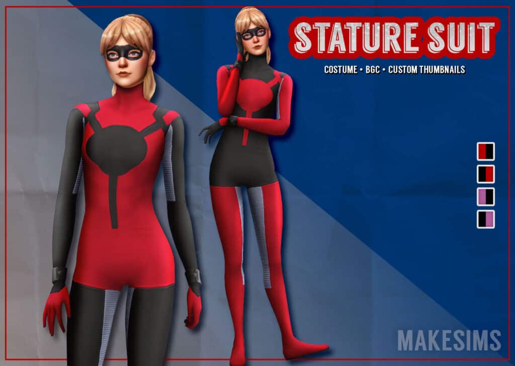 Patriot Suit, Stature Suit, & Domino Masks