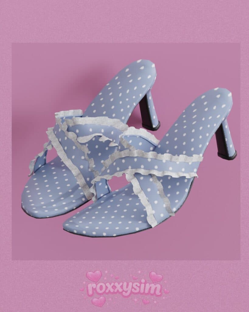 Polka Dot Ruffle Sandals