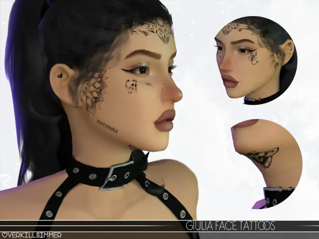 Giulia Face Tattoos