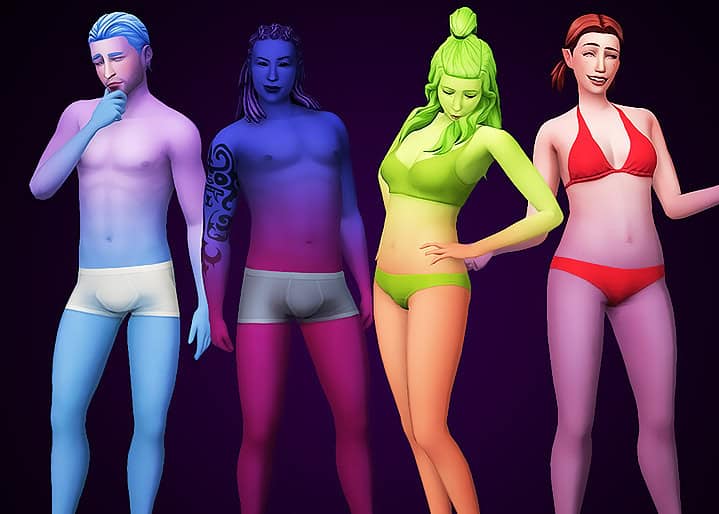 Female Skin 23 – Fantasy Colors