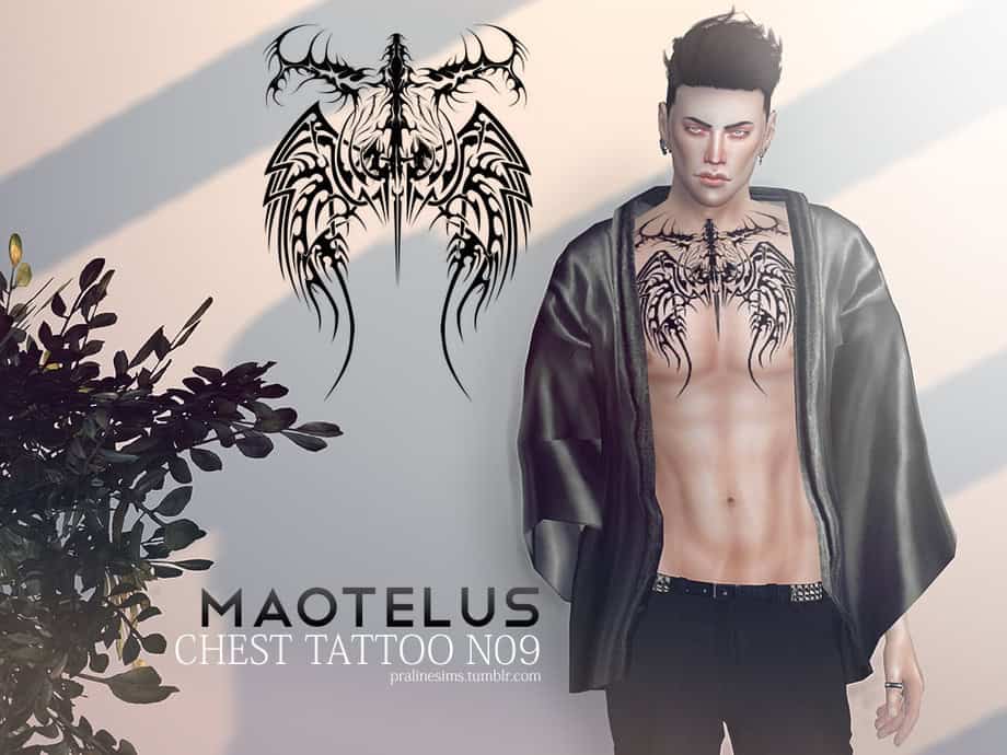 Maotelus Chest Tattoo N09