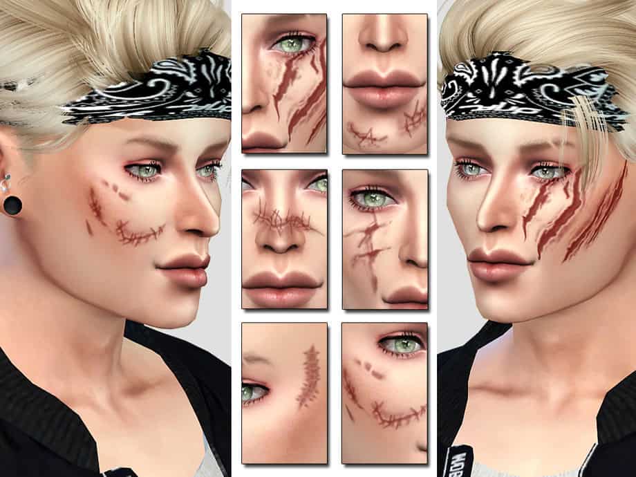 Bad Face Scars