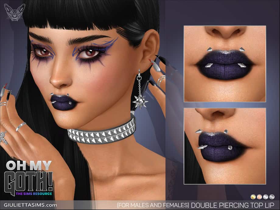 Oh My Goth – Double Piercing Top Lip