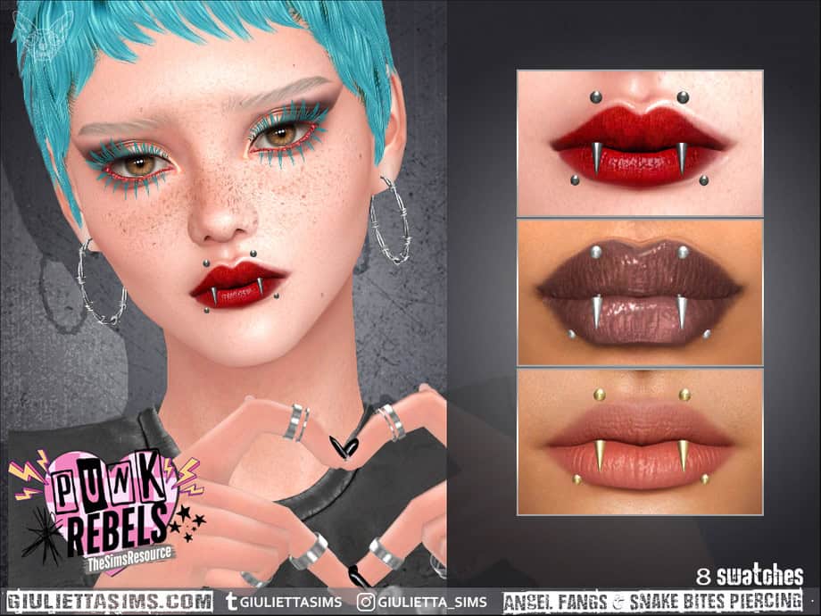 Angel Fangs and Snake Bites Piercing