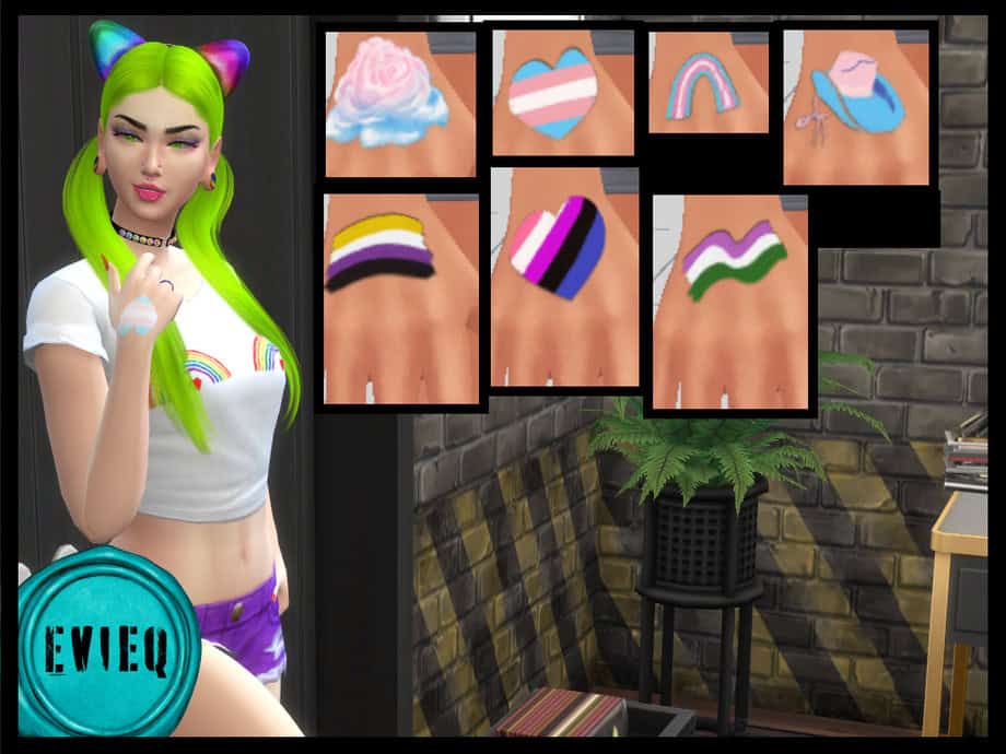 Pride Transgender Nonbinary Genderfluid Genderqueer Tattoo