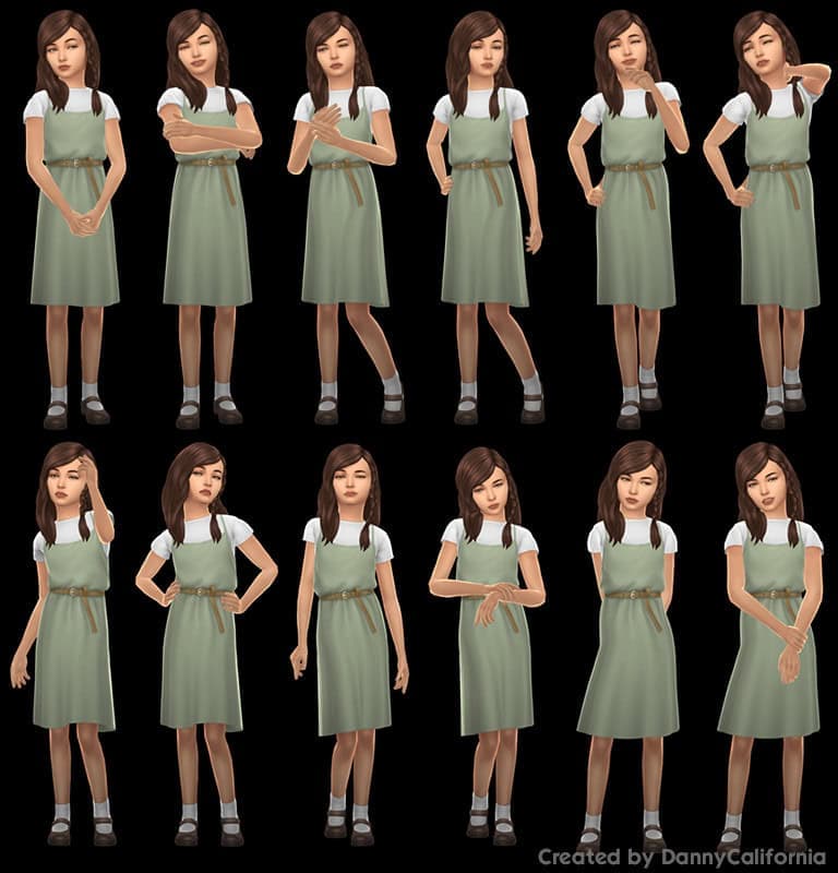 Lookbook Pose Pack In-Game & CAS Pt. 1