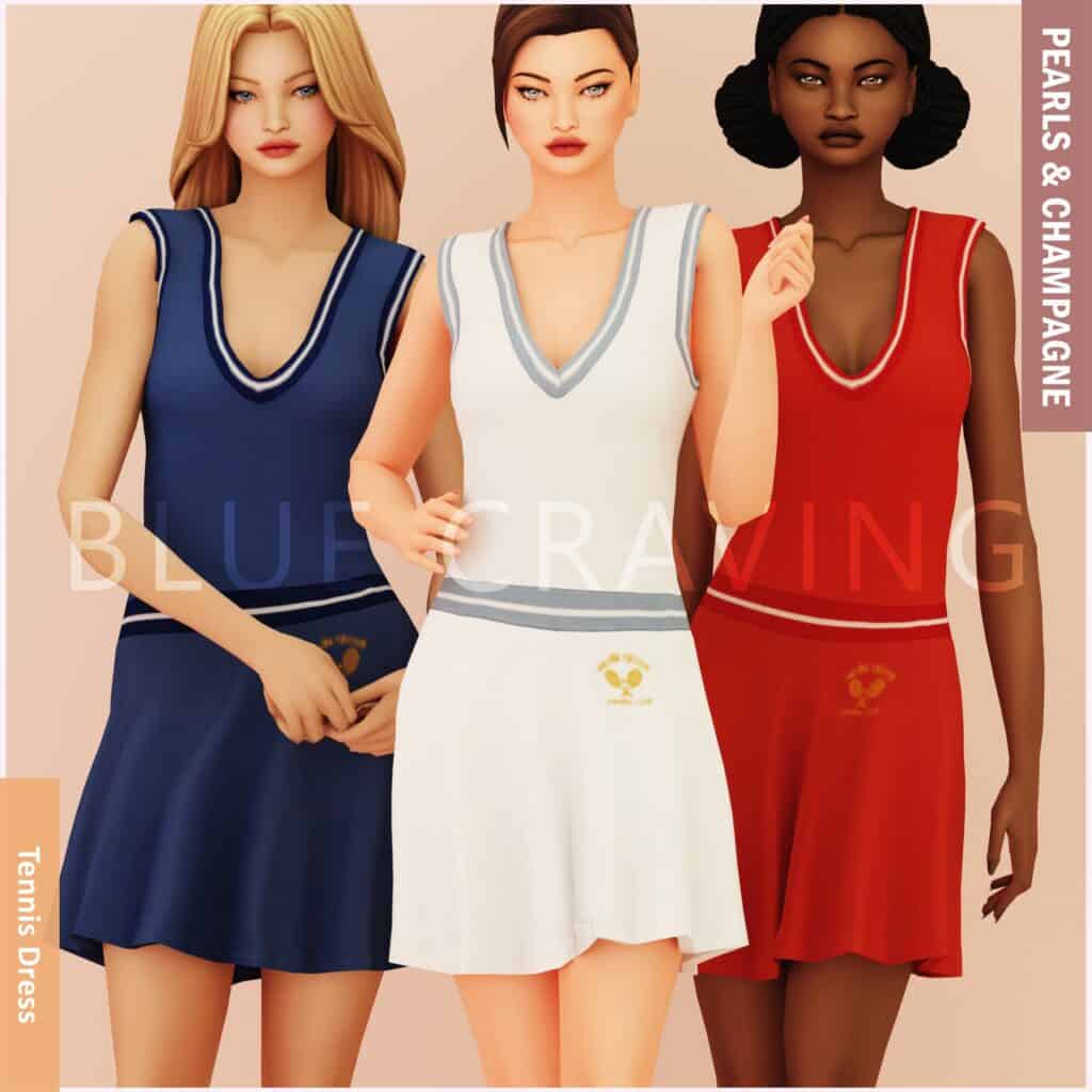 Pearls & Champagne – Tennis Dress