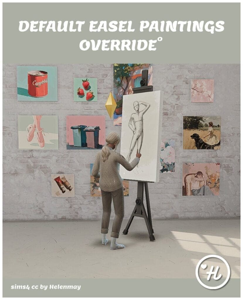 Default Easel Paintings Override