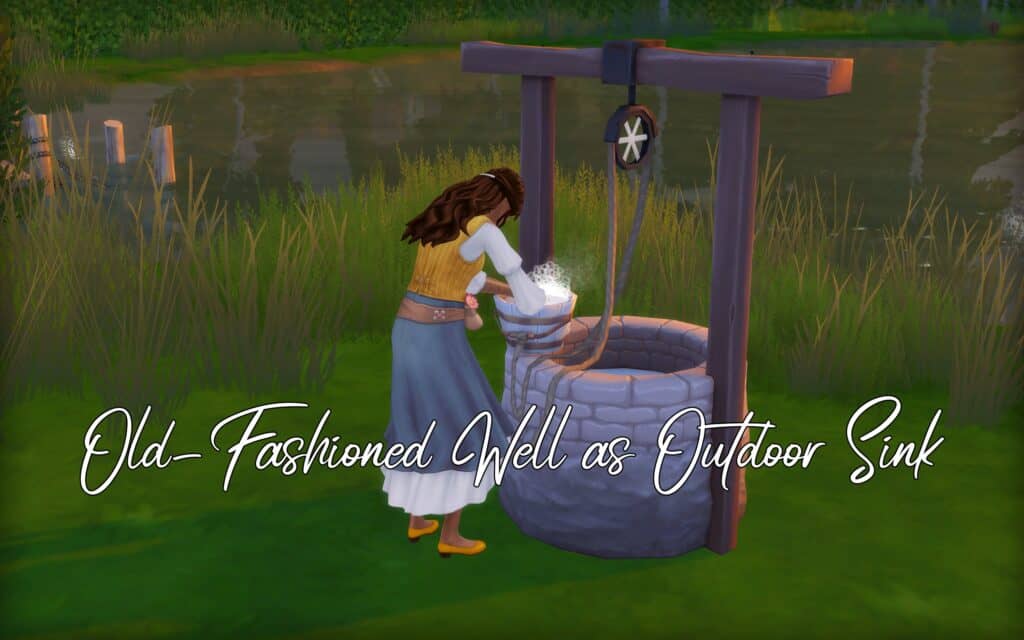 Old-Fashioned Well as Outdoor Sink