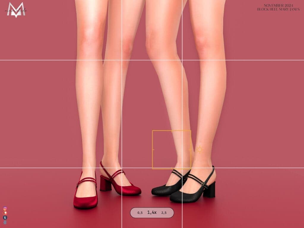 Block Heel Mary Janes