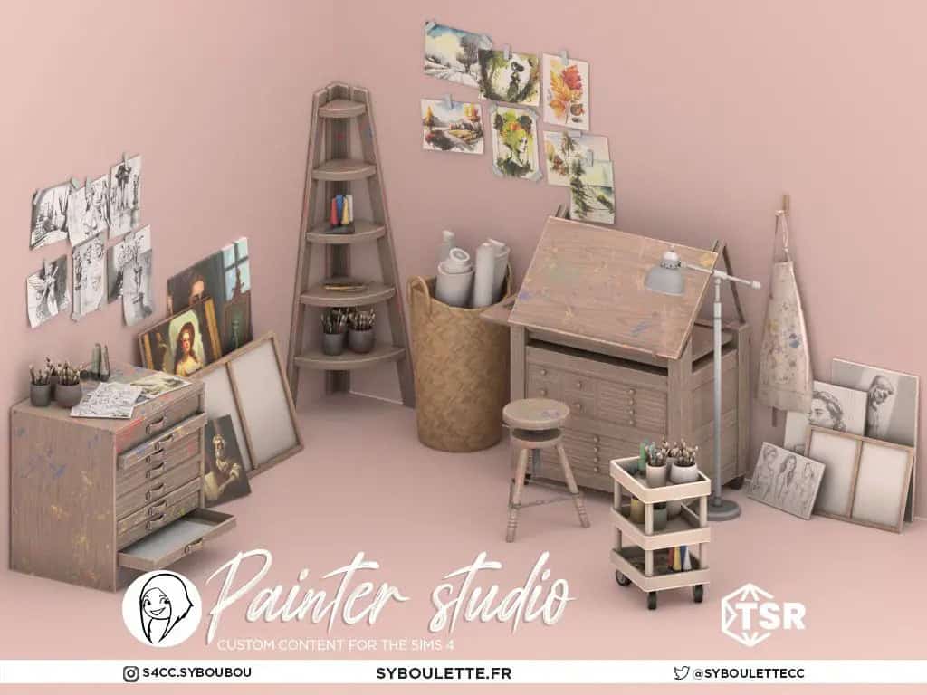 Painter CC Sims 4