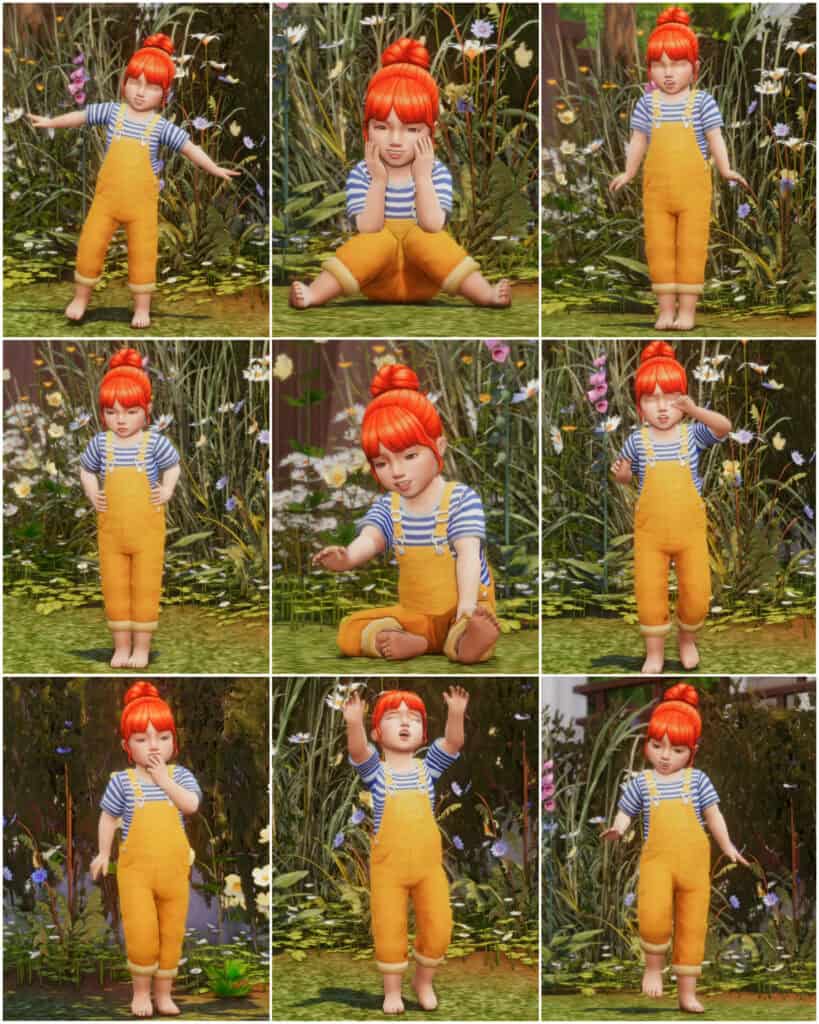 Toddler Emotions Pose Pack