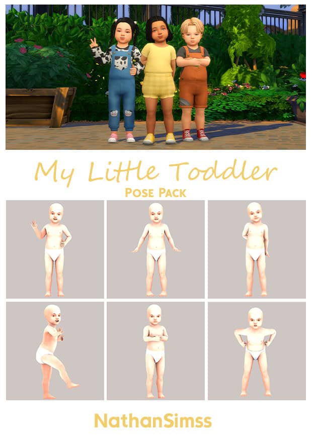 My Little Toddler Poses Pack 1