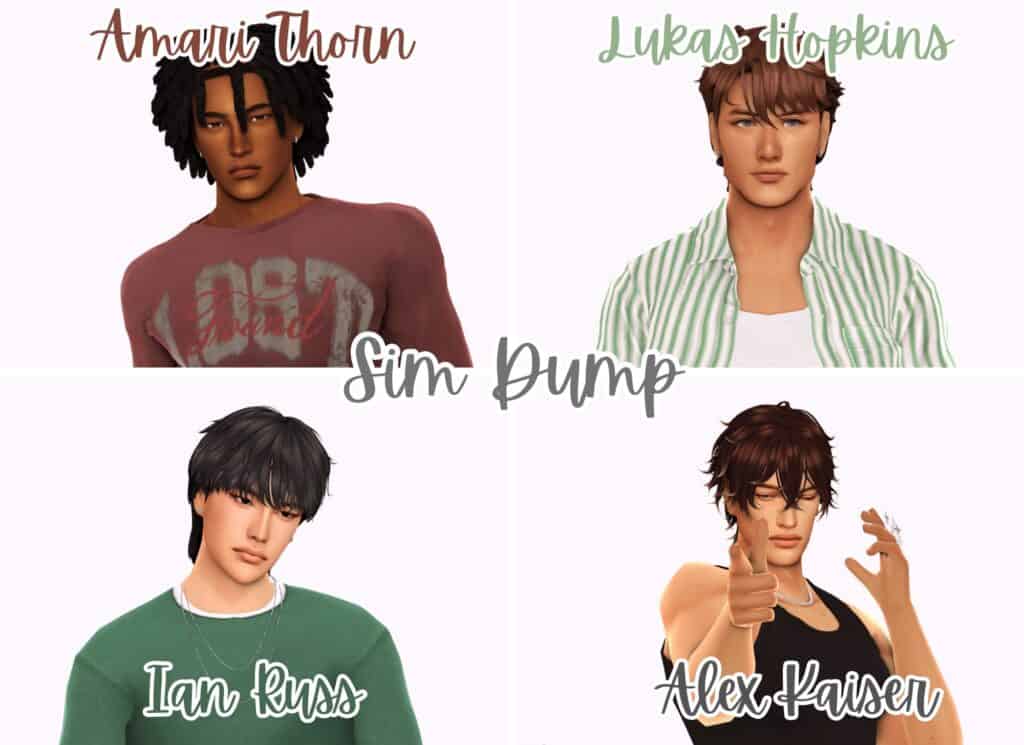 4 Male Sims