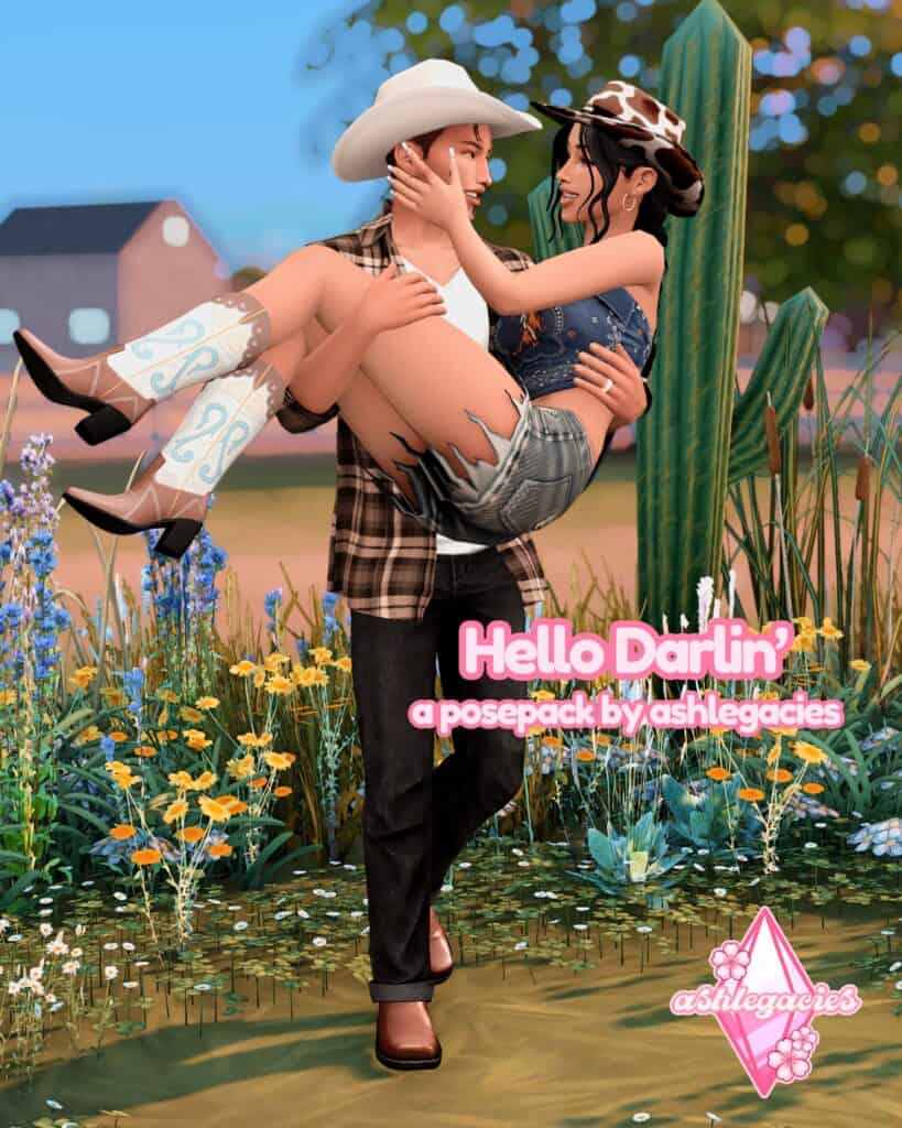 Hello Darlin’ Pose Pack + Cowboy Hat Accessory