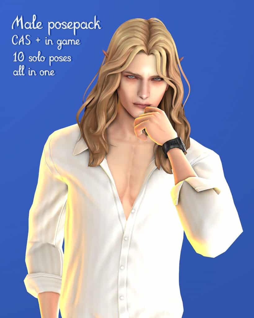 Male Pose Pack N2 & CAS