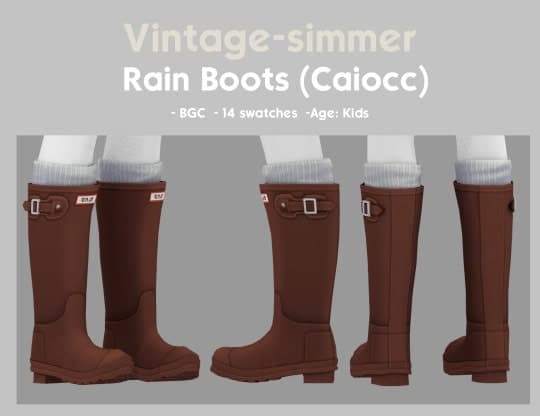 Maxis Match Rain Boots