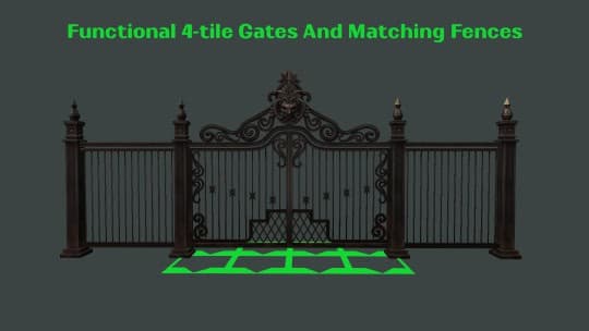 Functional 4-Tile Gates and Matching Fences