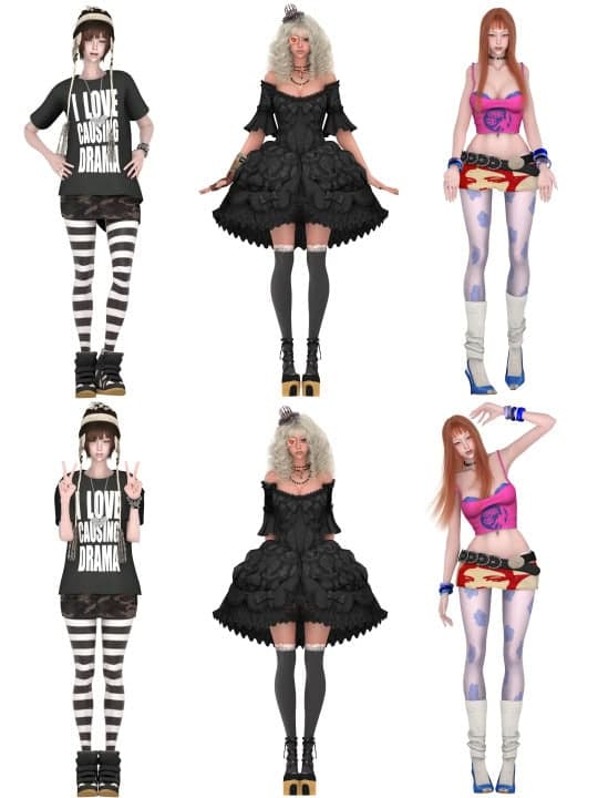 Show Your Outfits Pose Pack