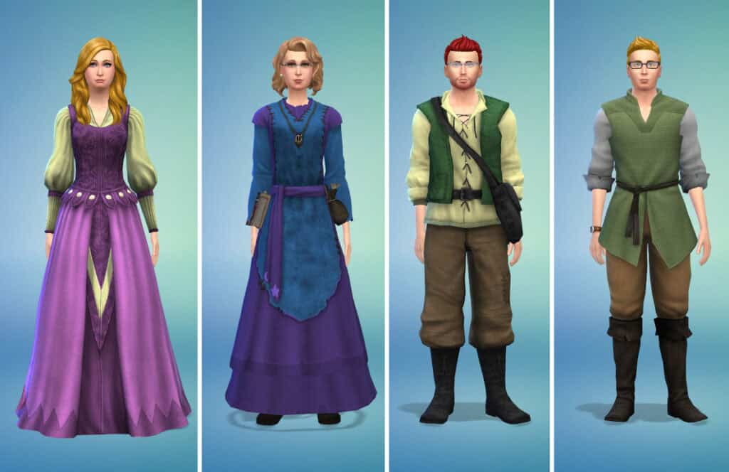The Sims 4 Medieval Clothes Conversion