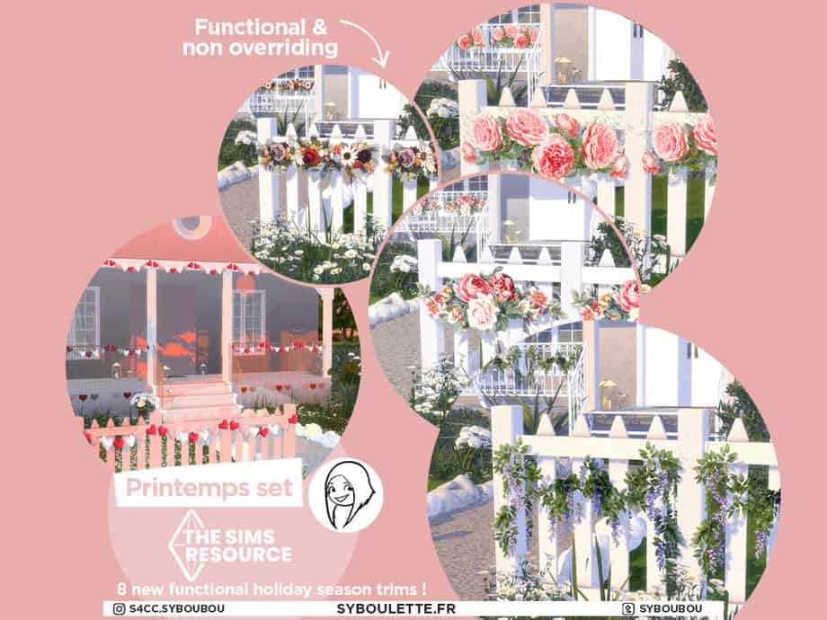 Scripted- Printemps Season Decor Trim Set