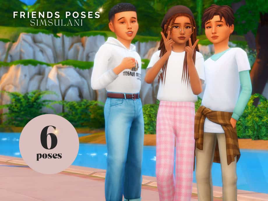 Friends Children Pose Pack