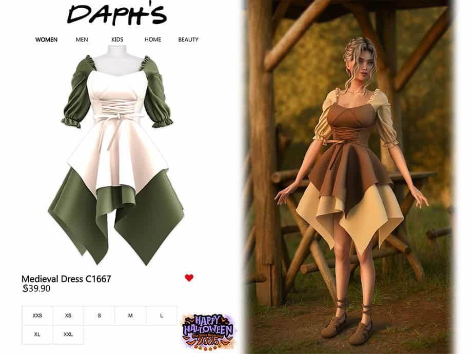 Halloween 2025 Medieval Dress