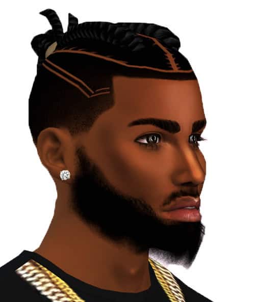 Braided Man Bun