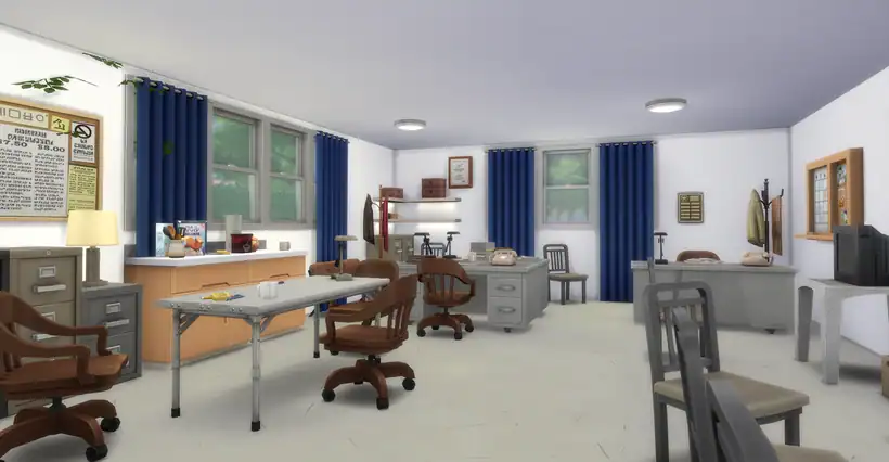Sims 4 Stranger Things Hawkins Police Station