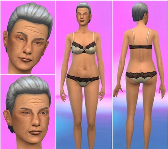 Female Elder Skin Overlay