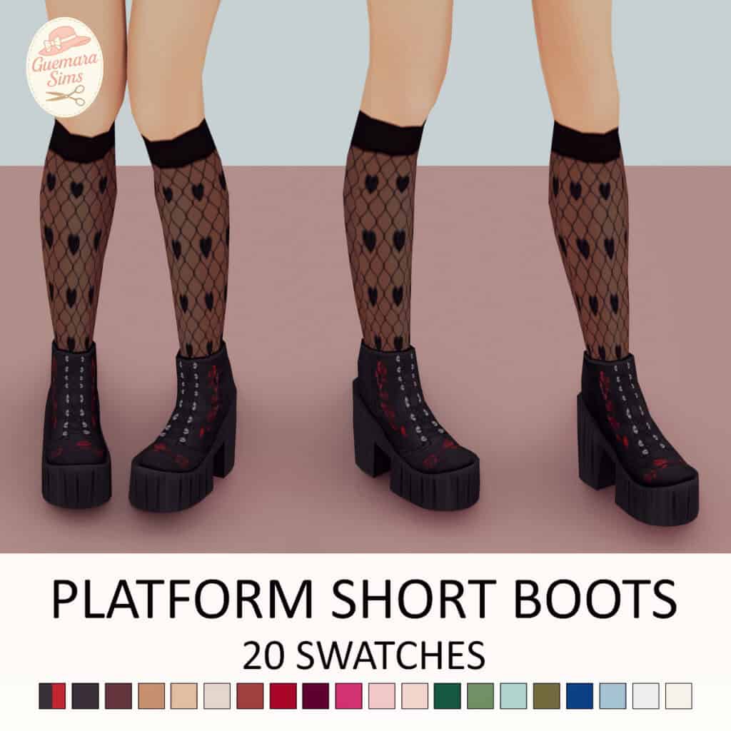 Platform Short Boots