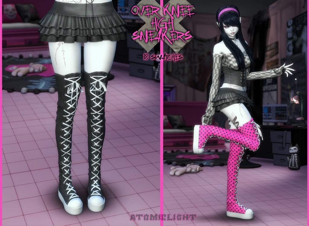Over Knee High Sneakers