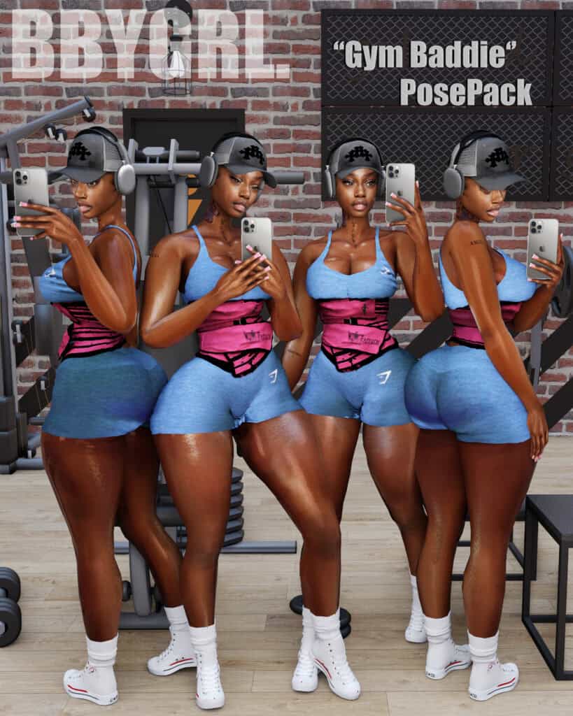 Gym Baddie Pose Pack