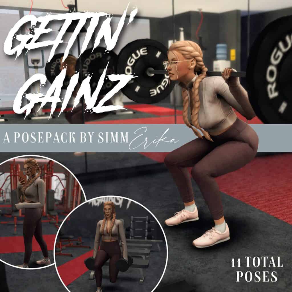 Gettin’ Gainz: A Fitness/Weightlifting Pose Pack