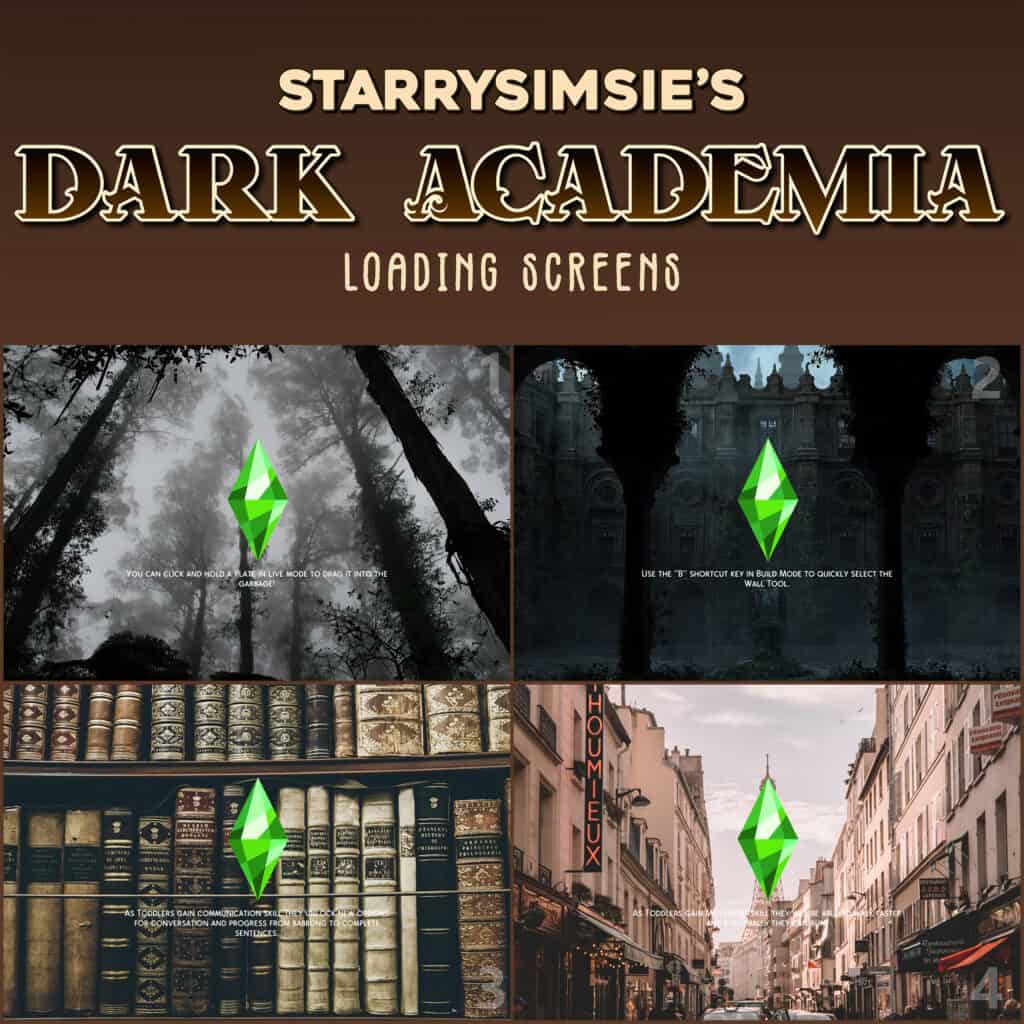 Dark Academia Loading Screens