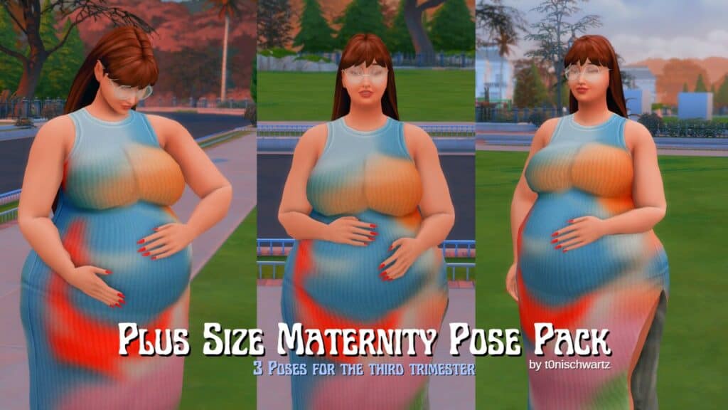 Plus Size Maternity Pose Pack