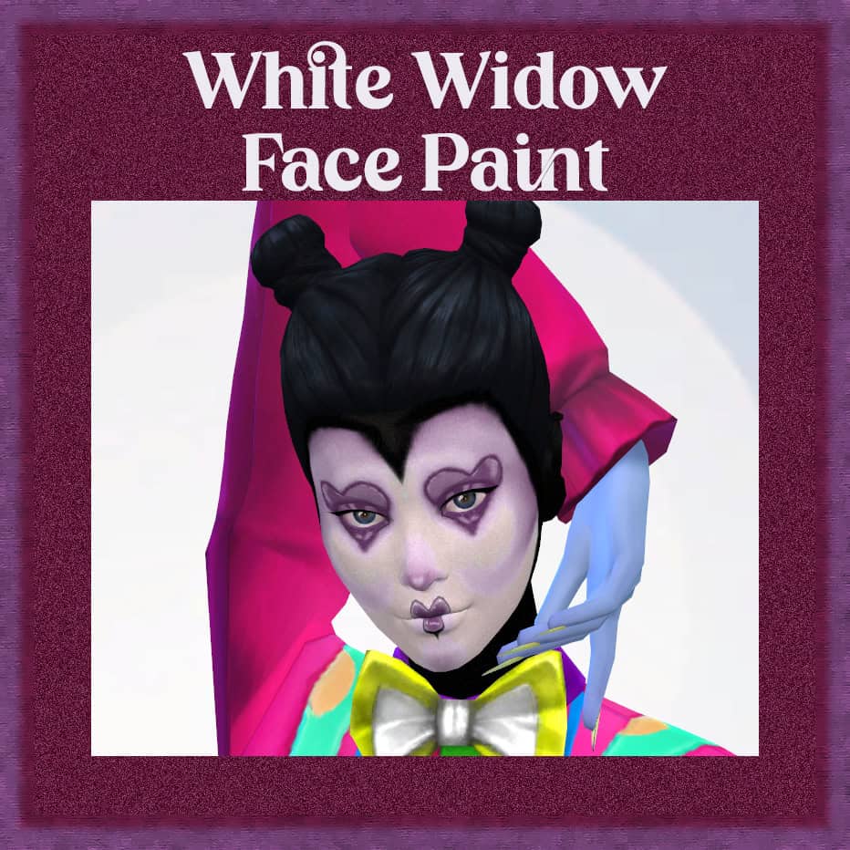 Sims 4 – White Widow Face Paint