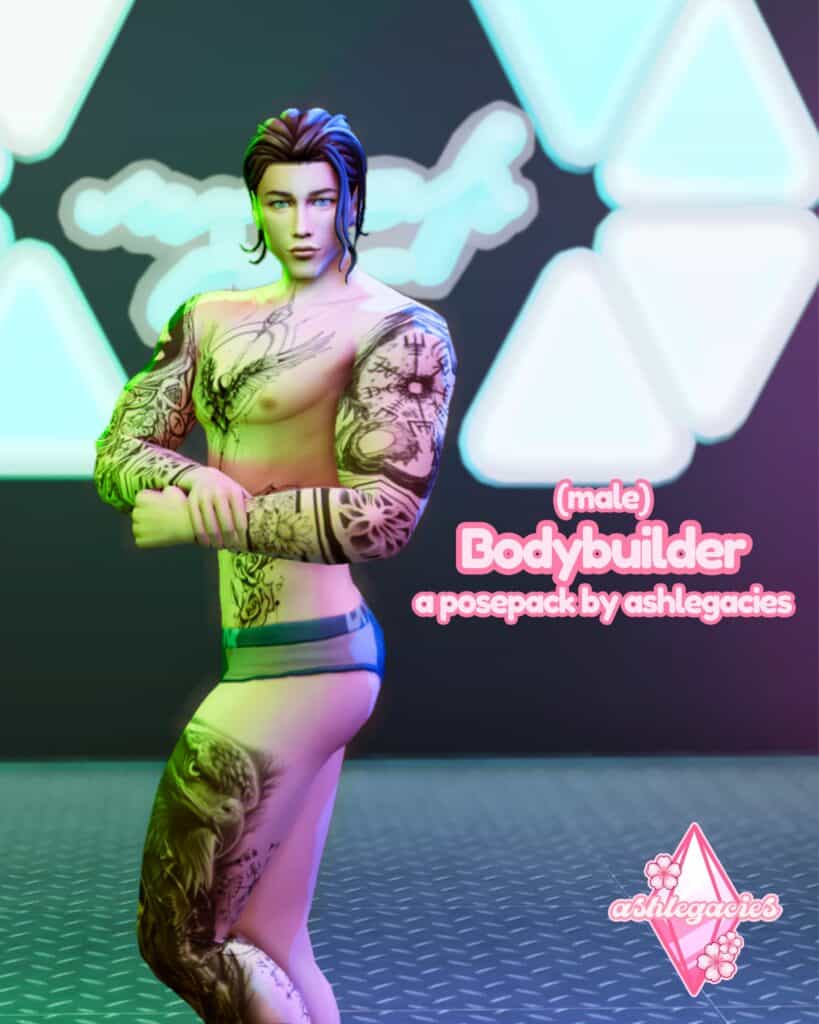 Male Bodybuilder Pose Pack