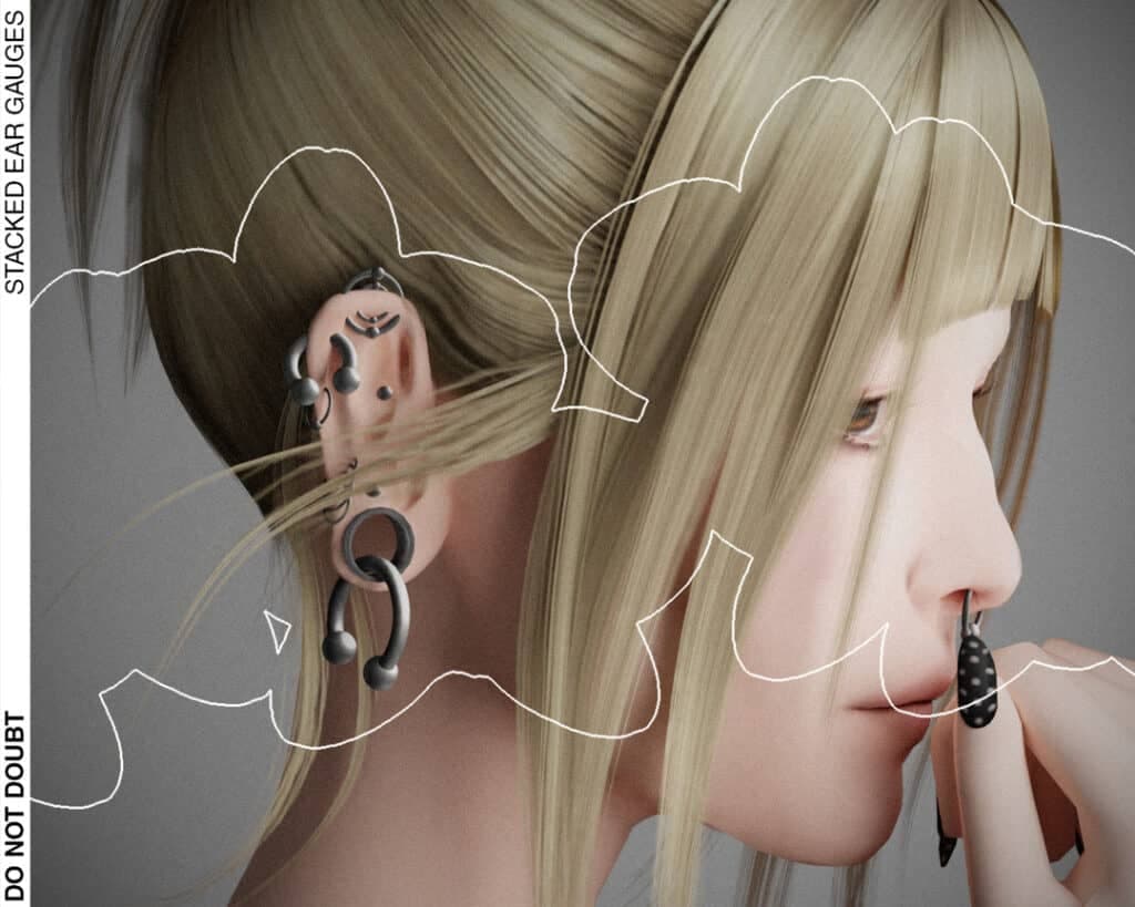 Stacked Ear Gauges