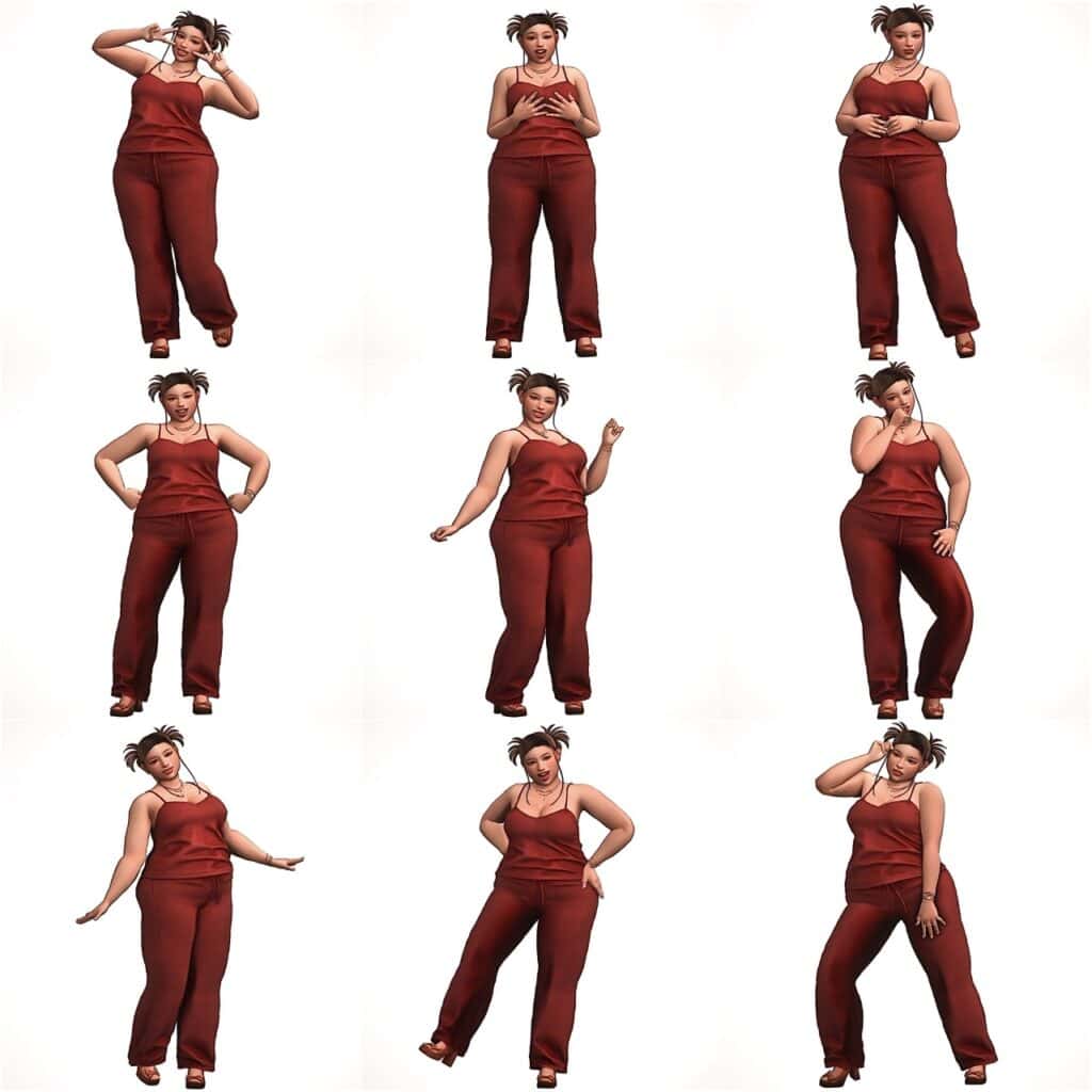 Acha Plus Size Models Pose Pack #2