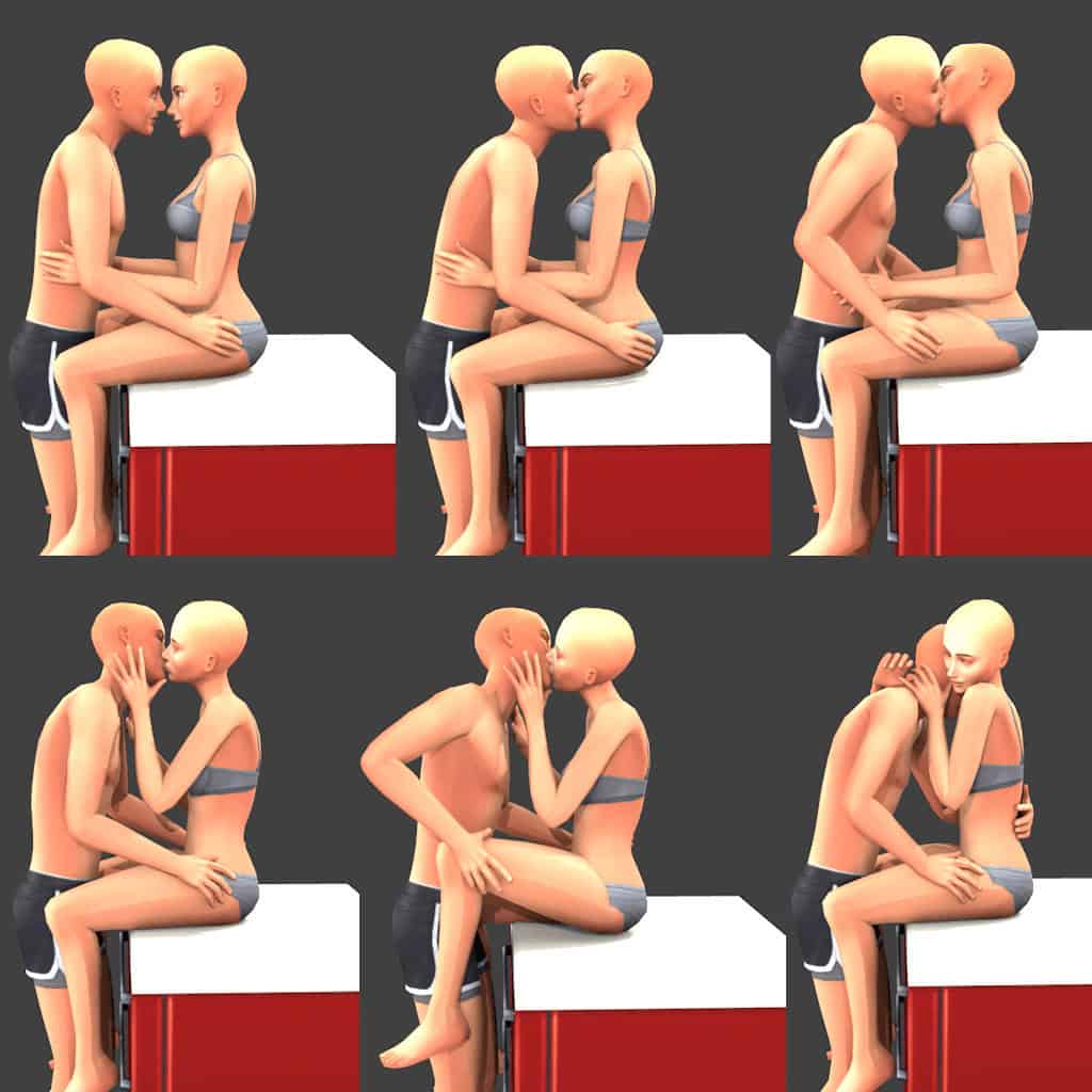 Counter Kissing Animation