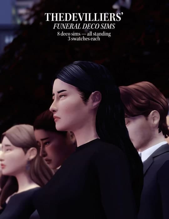 The Devilliers – Funeral (Standing) Deco Sims