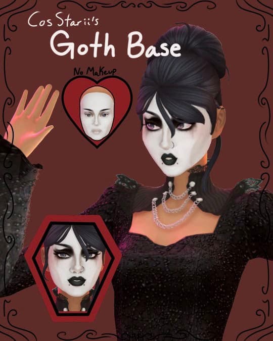 Goth Base Facepaint
