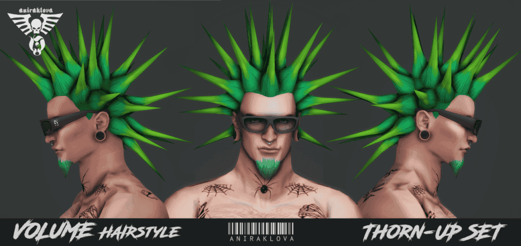 Thorn-Up Hairstyle Set