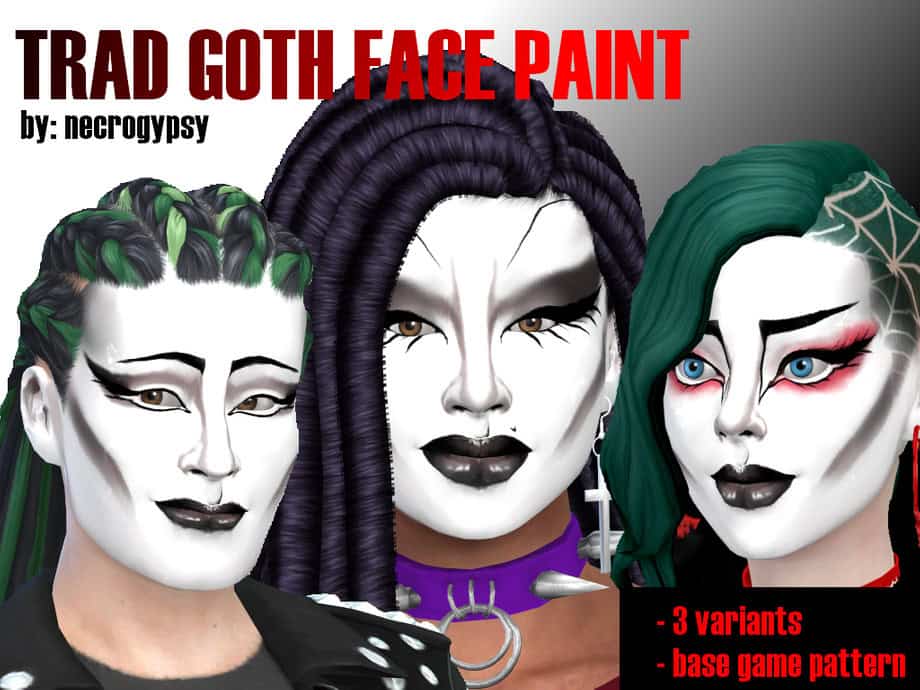 Trad Goth Makeup