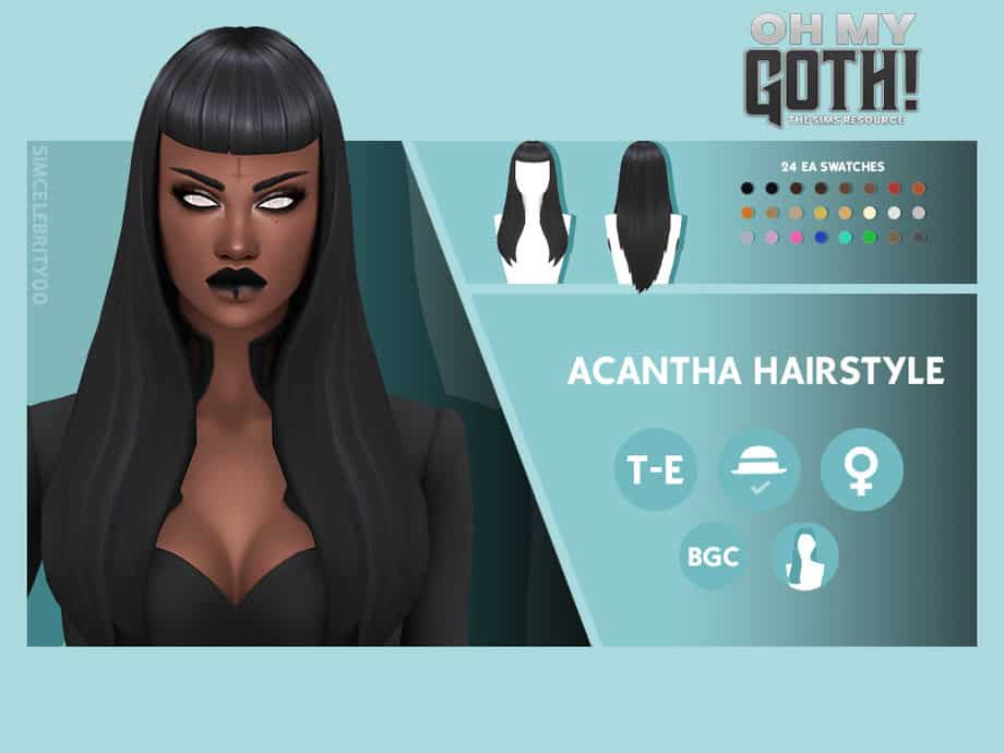 Oh My Goth – Acantha Hairstyle