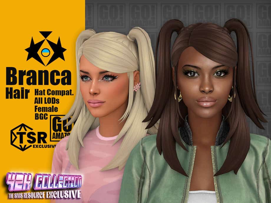 (Y2K Collection) Branca Hair