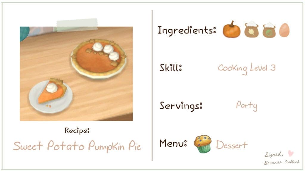 Sweet Potato Pumpkin Pie