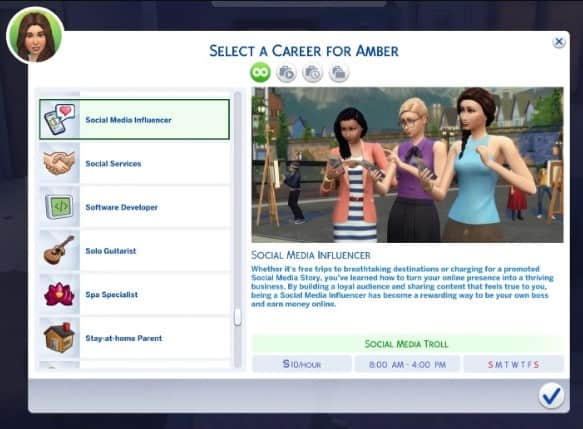 Social Media Influencer Career